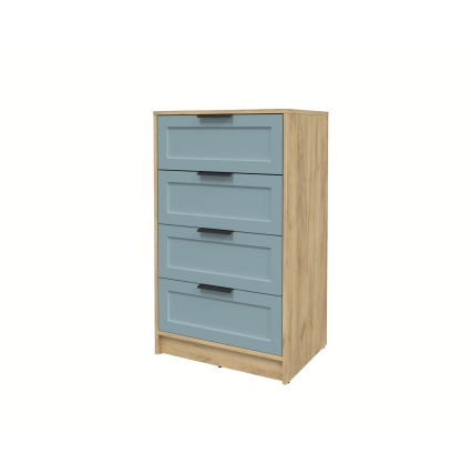 Kомод Тренд КТ-К60 (Дуб золотой ЛДСП/ Океан ЛМДФ) Ш600 В1020 Г451